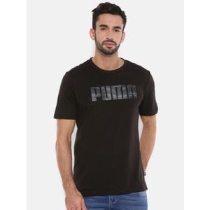 Puma Black Short Sleeve Tee w/ Camo Logo